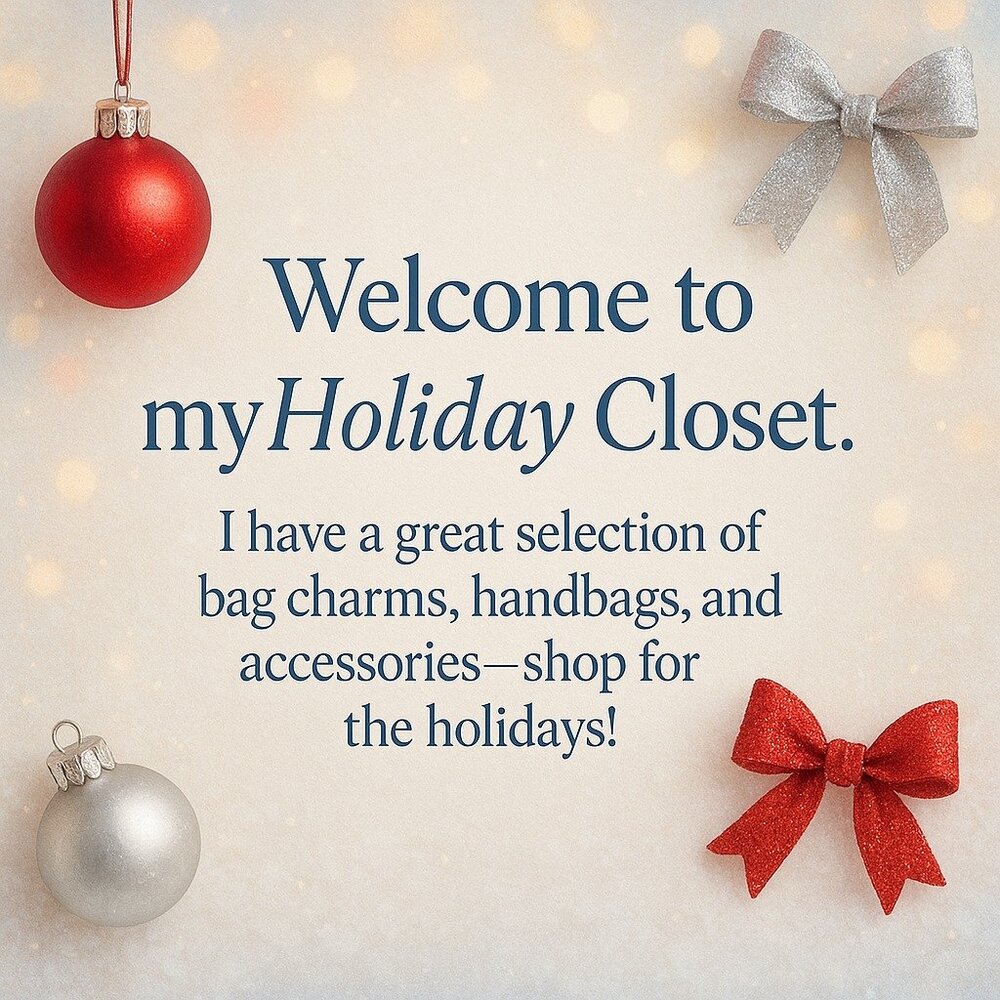 Holiday Closet Welcome Luxury Art Handbags Wallets Charms Accessories